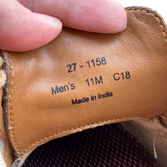 Johnston & Murphy Howell Plain Toe Brown Leather Derby Shoes Mens 11 M Preppy main image 8